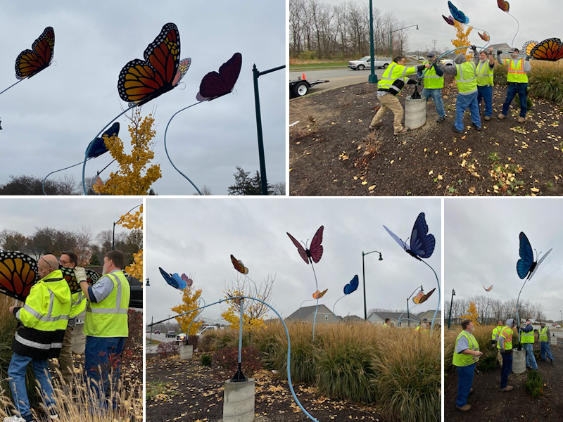 We are thrilled to share Keep Noblesville Beautiful's latest beautification project at the roundabout on 191st Street and Little Chicago Rd.!